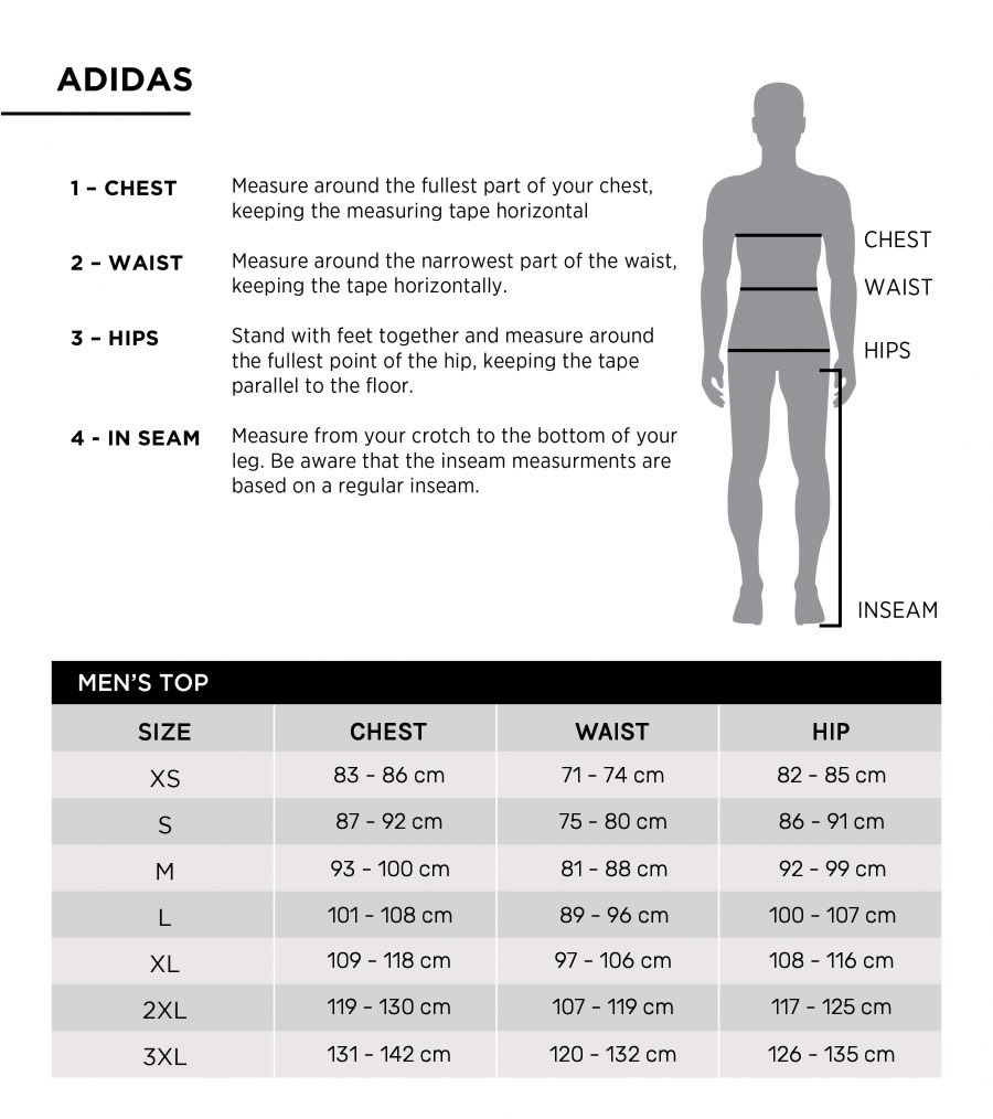 Adidas Dress Size Chart Online  dainikhitnewscom 1691386868